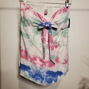 NwT Pastel tie dyed tube top